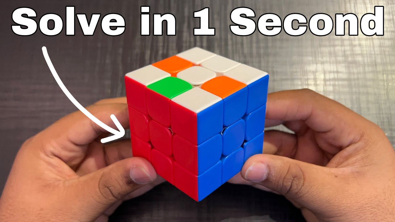 How to Solve Rubik’s Cube in Just 1 Second :