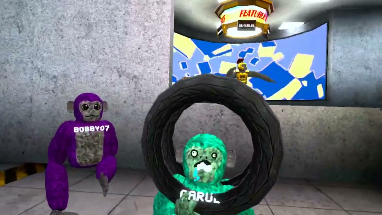 Playing scary baboon with my friends ￼