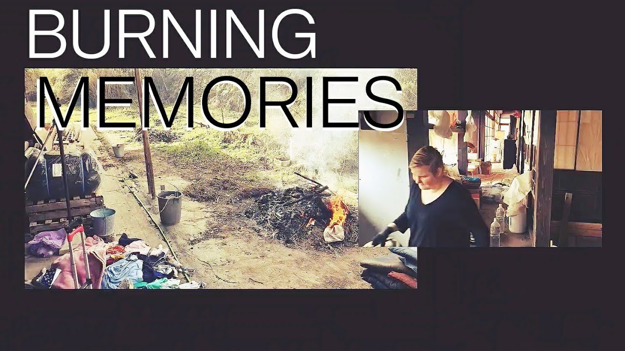 Japanese Kominka Engawa Cleaning & Burning Abandoned Clothes