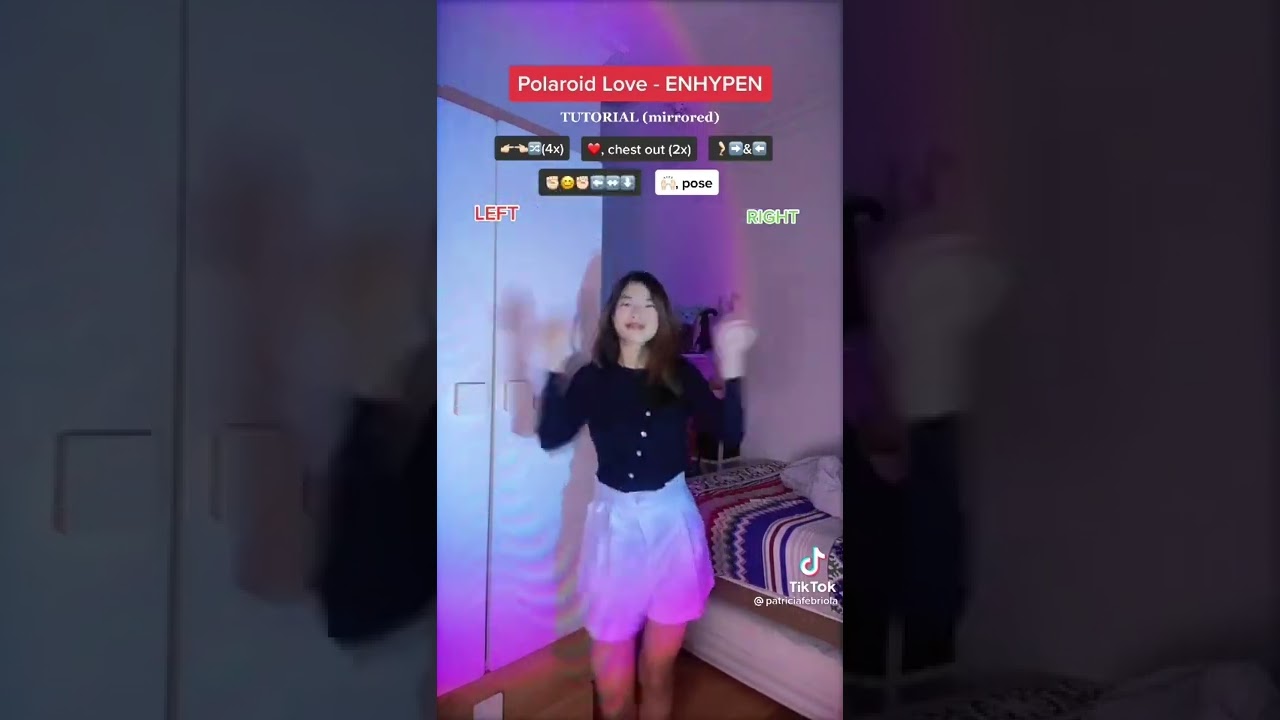 Polaroid love-enhypen Dance tutorial #kpop