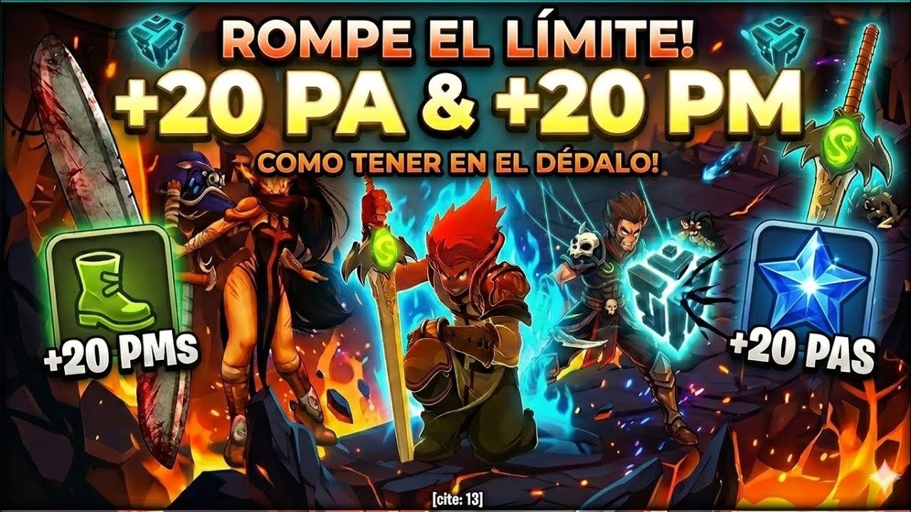 Tener 20 PAS y 20 PMS en el Dedalo dofus touch