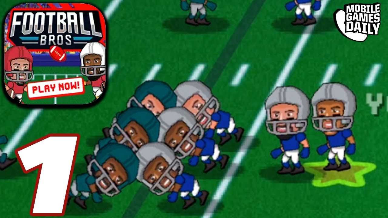 FOOTBALL BROS: Retro Sports Football Game - Gameplay Walkthrough Part 1 (iOS Android)