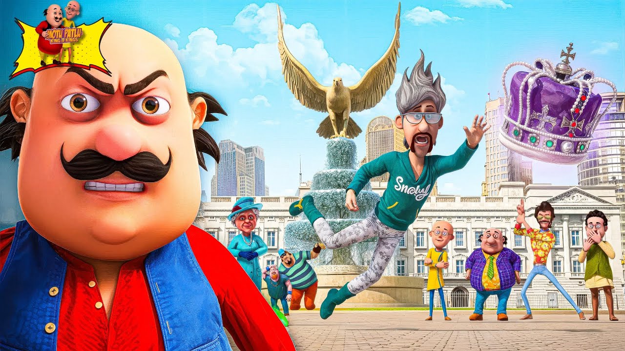 Motu Patlu Ke Samne England Ki Queen Ka Crown Hua Chori | Motu Patlu Fun | Motu Patlu | Kiddie Land