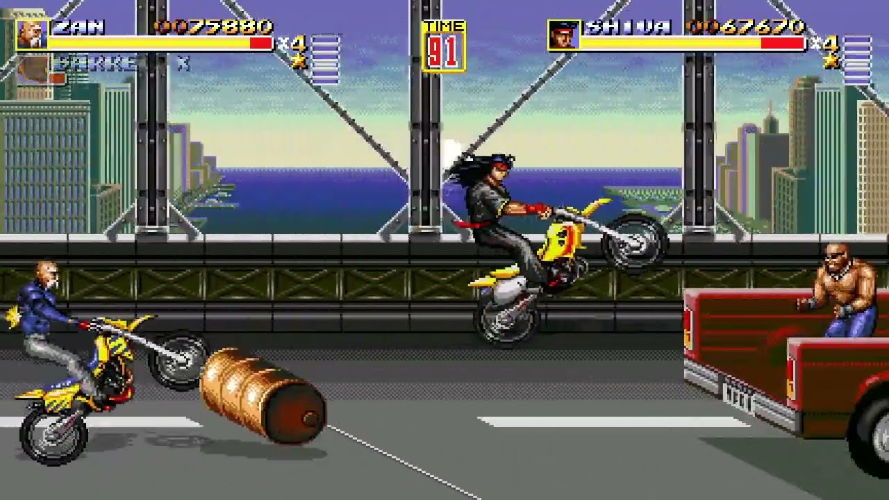 Streets of Rage Remake - прохождение игры на двоих (Плохая концовка)