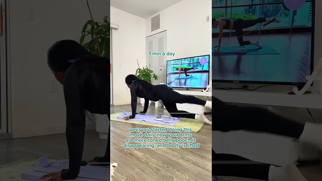 28PILATES board workout at home beginner friendly