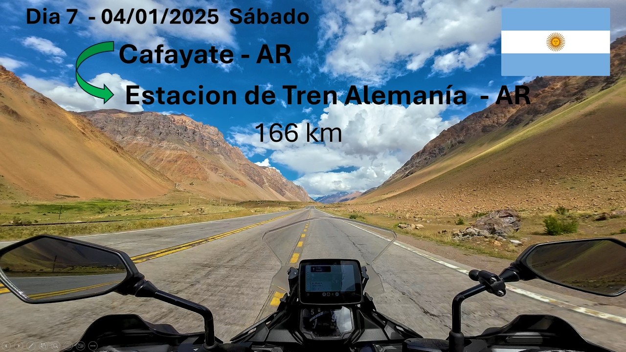 7 dia de viagem 04/01/2025 -  Cafayate - Rota 68 versys 650