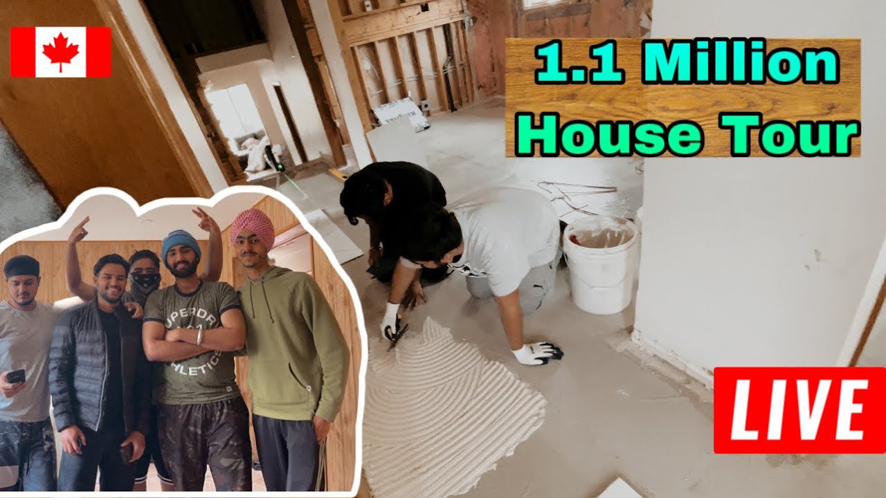 New House Tour in Brampton only $3000 rent - Construction in Canada |  Student Vlog