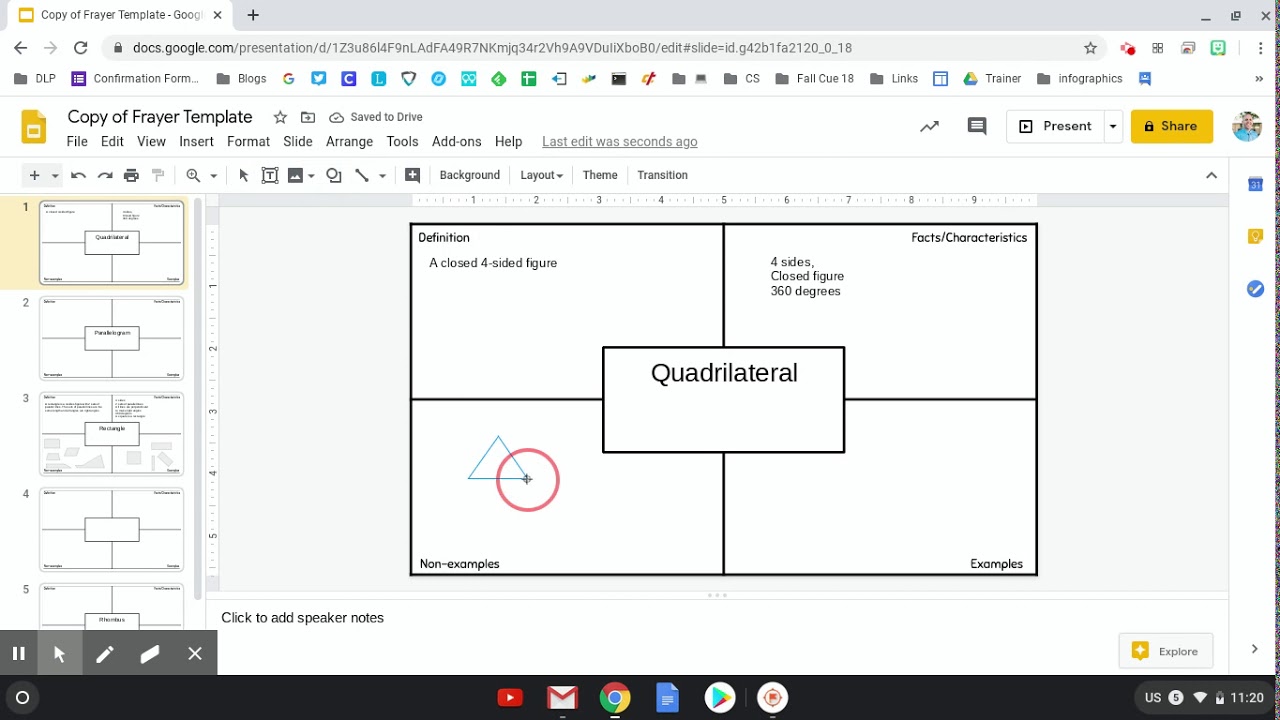 Frayer Model Template