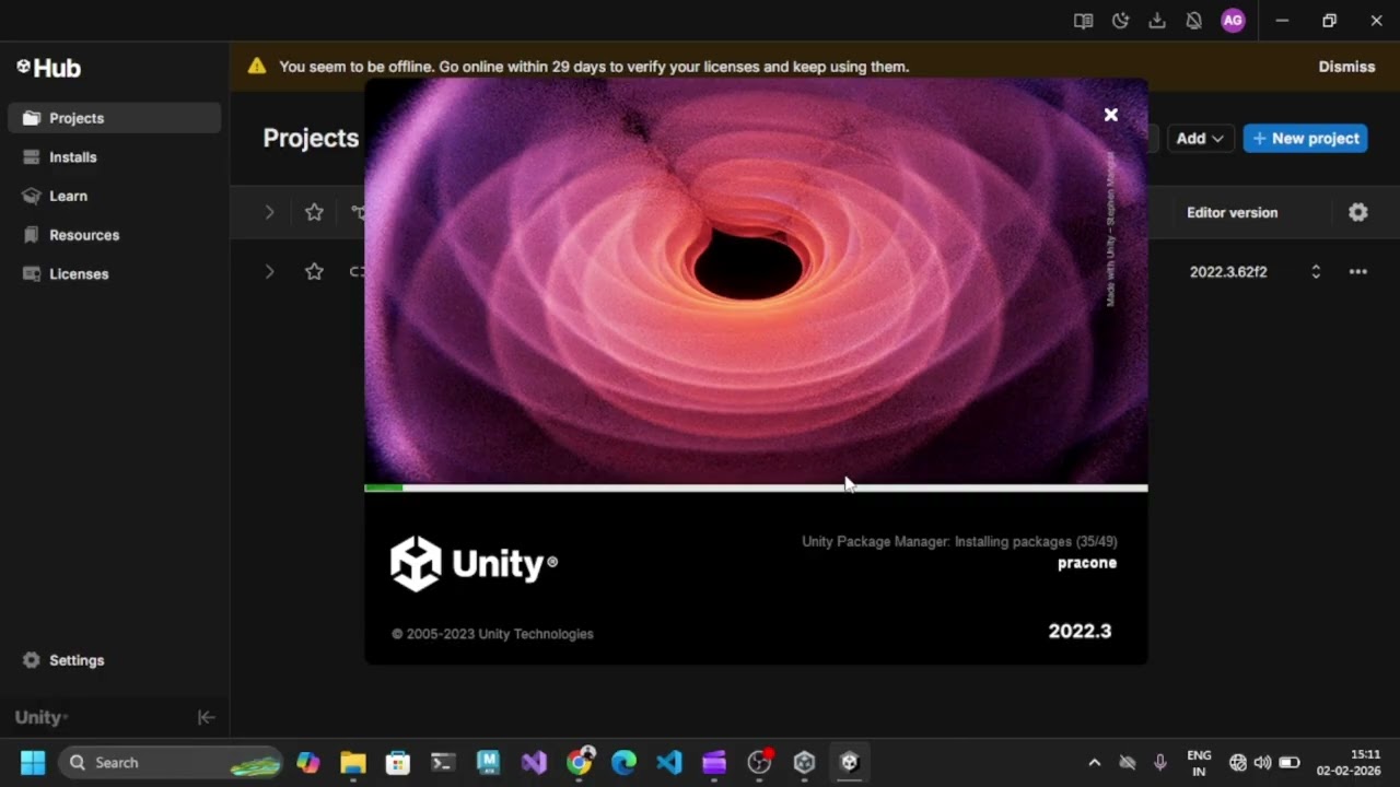 Unity setup | Day 1 of game development🚀| Further information is given in description 👇.