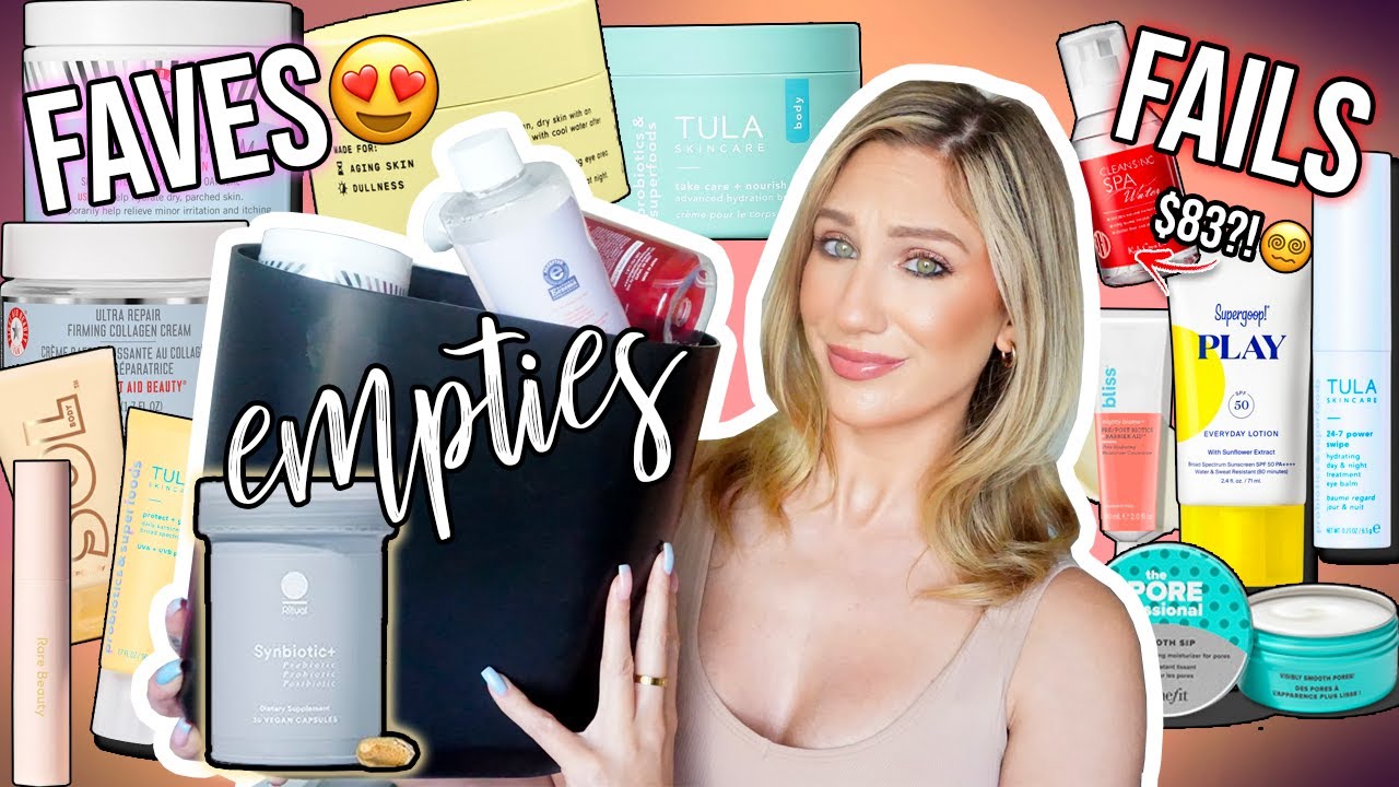 actually using up makeup and skincare // repurchase or regret?