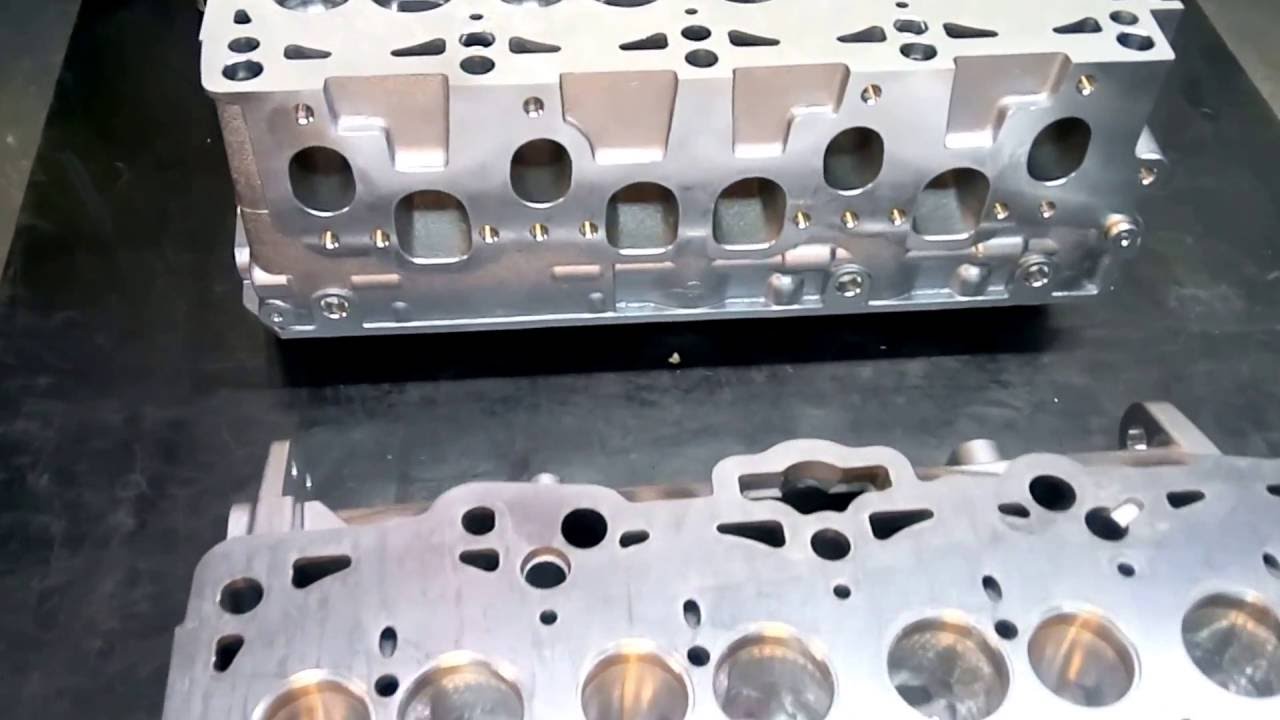 VAG 1.9 TDI PD - finish difference between the original and the our cylinder head for competition