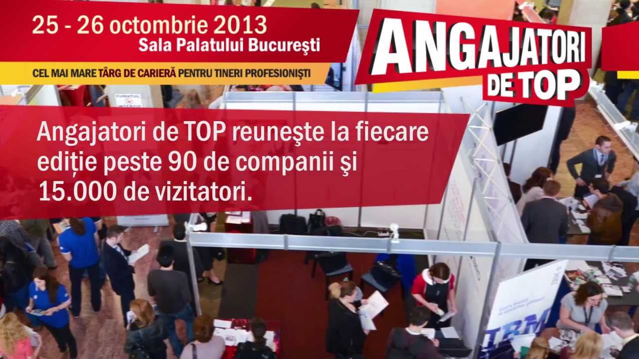 Angajatori de TOP Editia a 15-a 25-26 Octombrie Sala Palatului Bucuresti