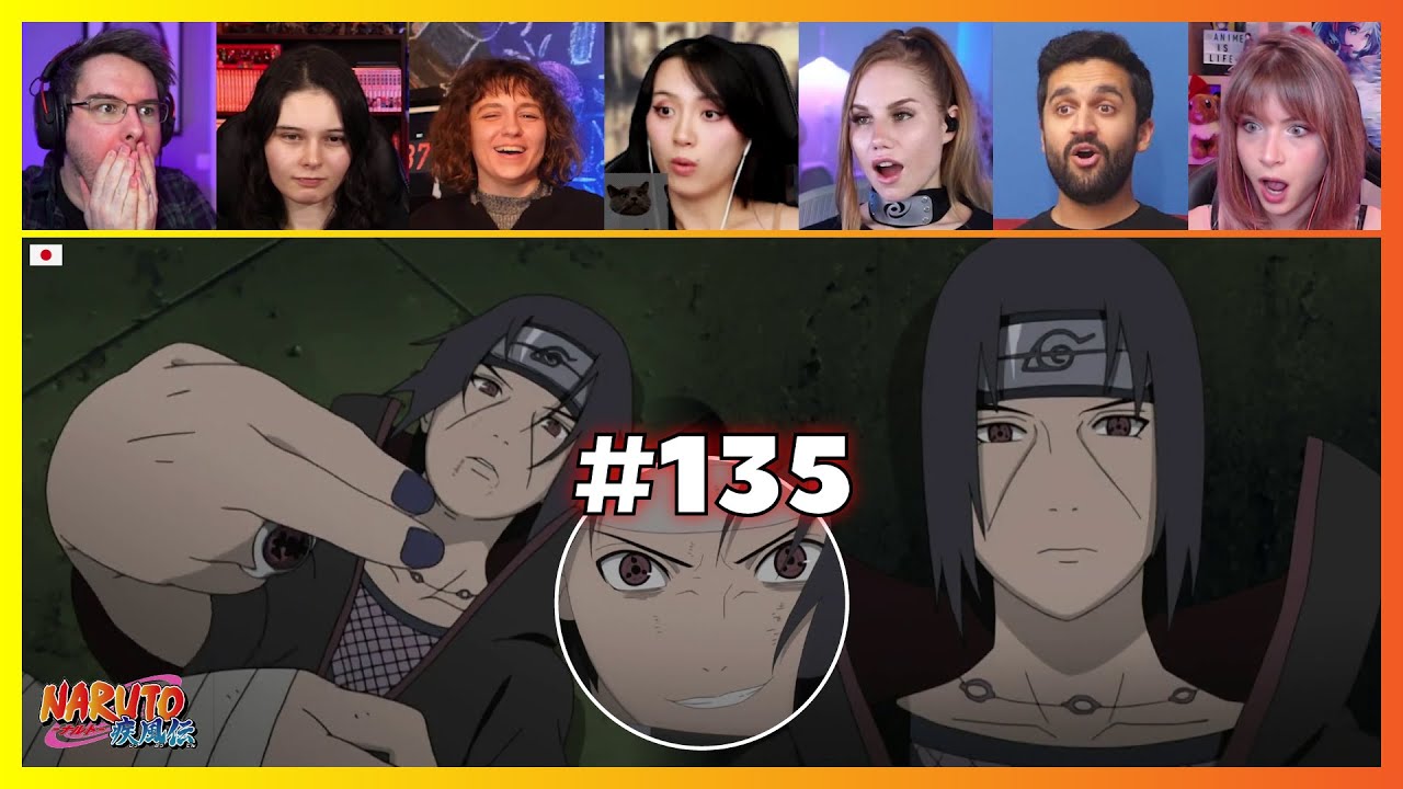 Naruto Shippuden Episode 135 | Sasuke vs Itachi Part 1| Reaction Mashup ナルト 疾風伝