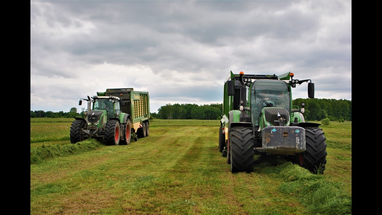 ☆Kasztanowy VLOG #4☆Zbiór trawy na DWA ZESTAWY !!!☆Wraz z Kubą !!☆2x FENDT☆2x Krone☆Johndeere