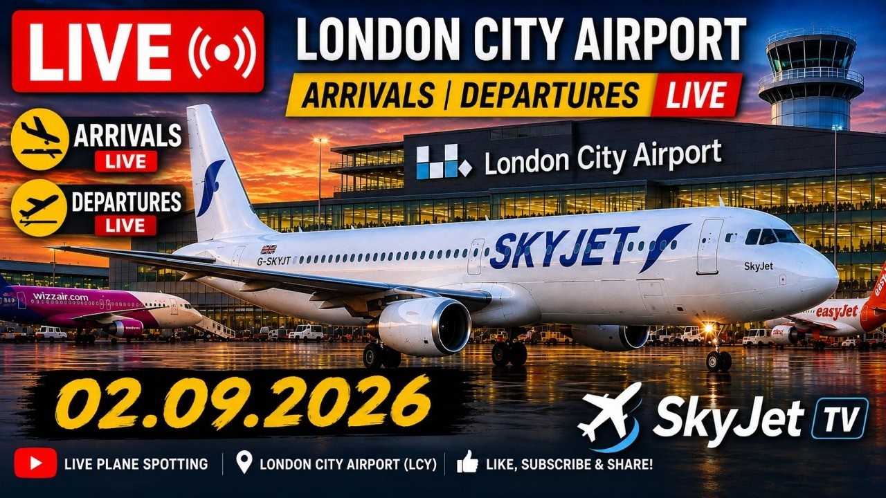 🔴 LIVE: London City Airport (LCY) Plane Spotting ✈️ | Incredible Up-Close Arrivals & Departures