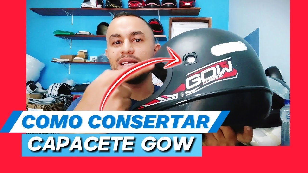 Como Consertar, Capacete Gow Interlagos. #atalaiacapacetes #consertodecapacetes