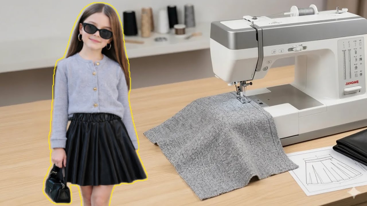 ✂️خياطة طقم العيد للبنات موديل أنيق
