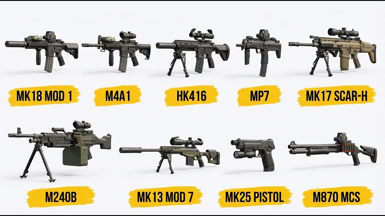 Weapons Used by Navy SEALs | Complete Combat Arsenal