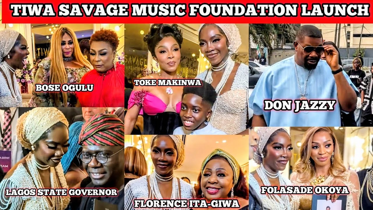 Tiwa Savage Music Foundation Launch: Don Jazzy, Babajide Sanwoolu,Toke Makinwa & Other Elites Attend