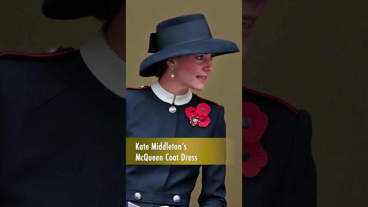 Kate Middleton's black McQueen coat dress