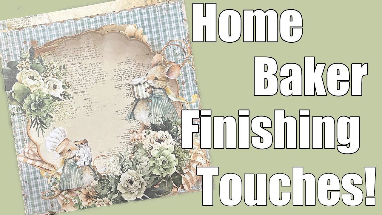 Prima Home Baker Covers and Interactive Pages. #minialbumtutorial #primamarketing