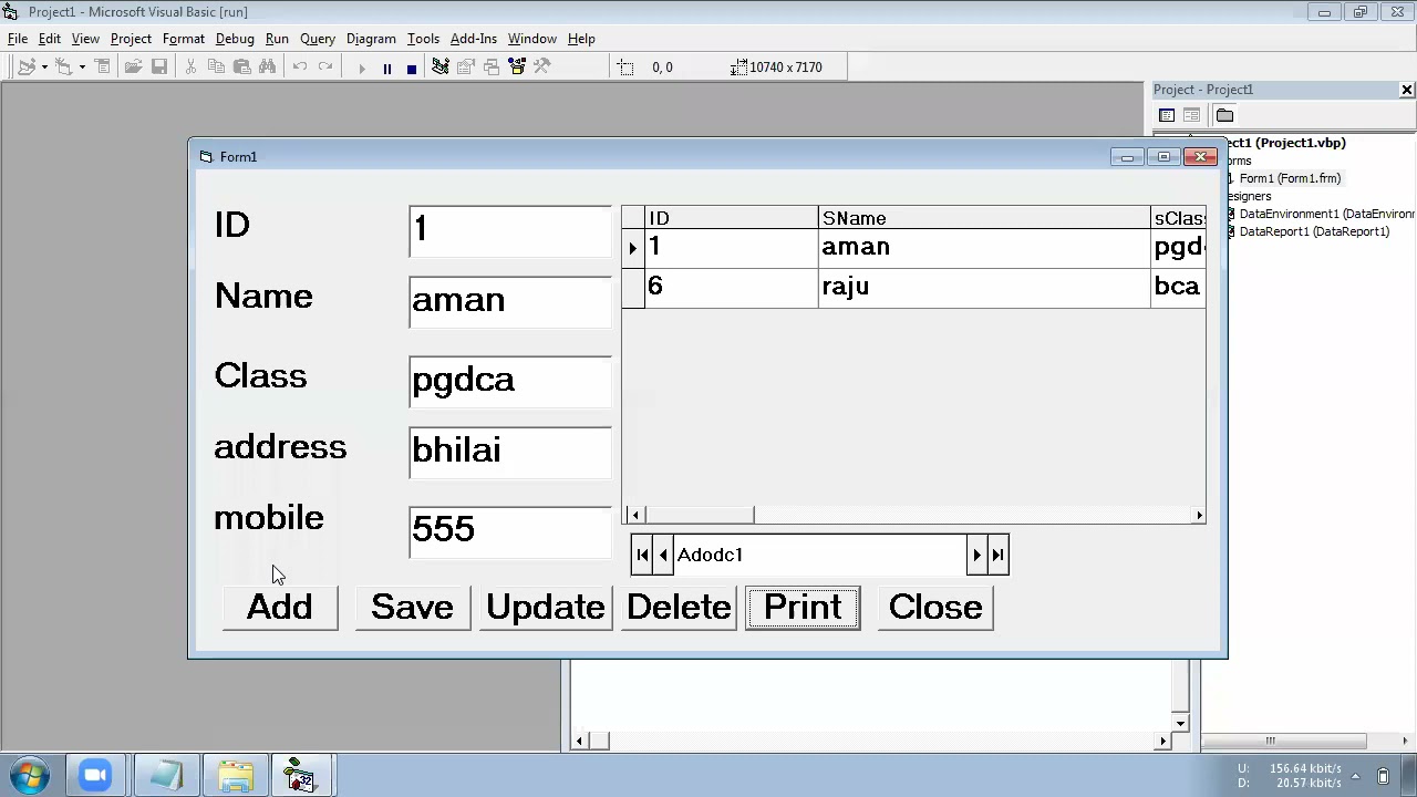 How to create Visual Basic 6.0 PROJECT Report | Filtered Report