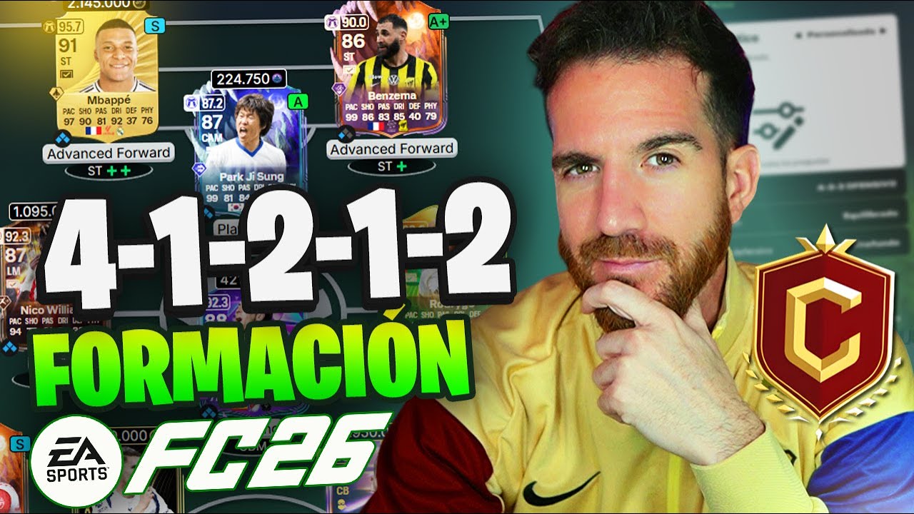 ⚽ La FORMACION m&aacute;s CHETADA en FC 26 | MEJOR TACTICA y ROLES para COMPETIR