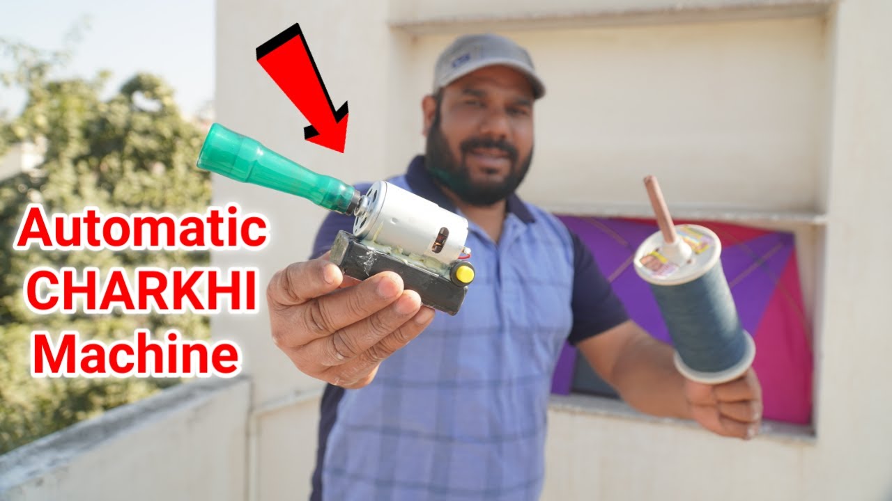 मांजा भरने की Automatic Machine बनाये आसानी से | Automatic FIRKI / CHARKHI for Kite Festival
