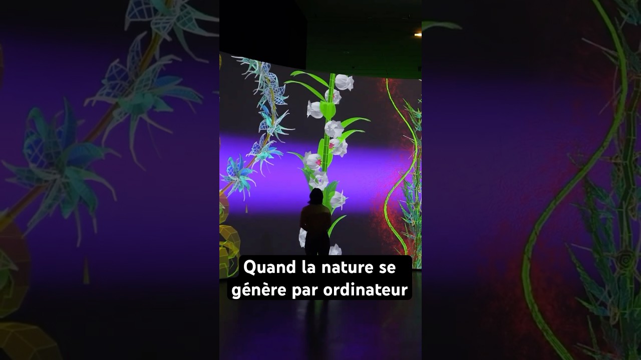 On d&eacute;couvre l&rsquo;expo Digital Floralia #art #science #exposition
