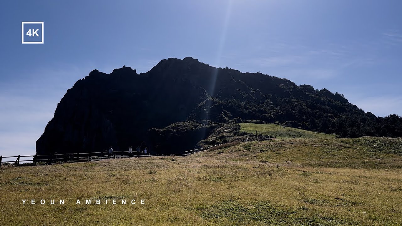 4K Video | Jeju, Korea, Seongsan Ilchulbong (UNESCO World Natural Heritage)