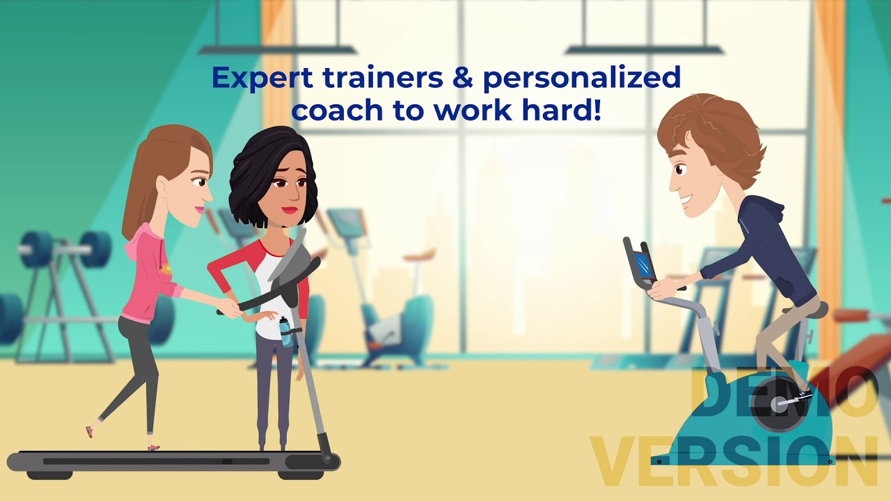 2D ANIMATED EXPLAINER VIDEO | GYM AND FITNESS CENTER | ONE STOP FITNESS STUDIO