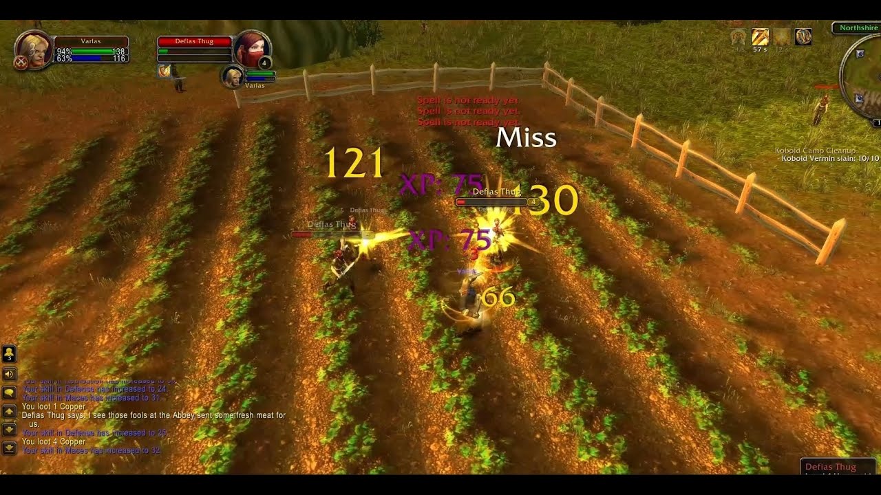 leveling in classic vs SoD