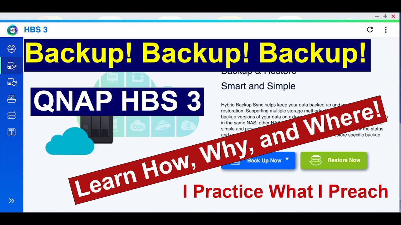 QNAP Backup With HBS 3 - Hybrid Backup Sync 3 - My Backup Strategy