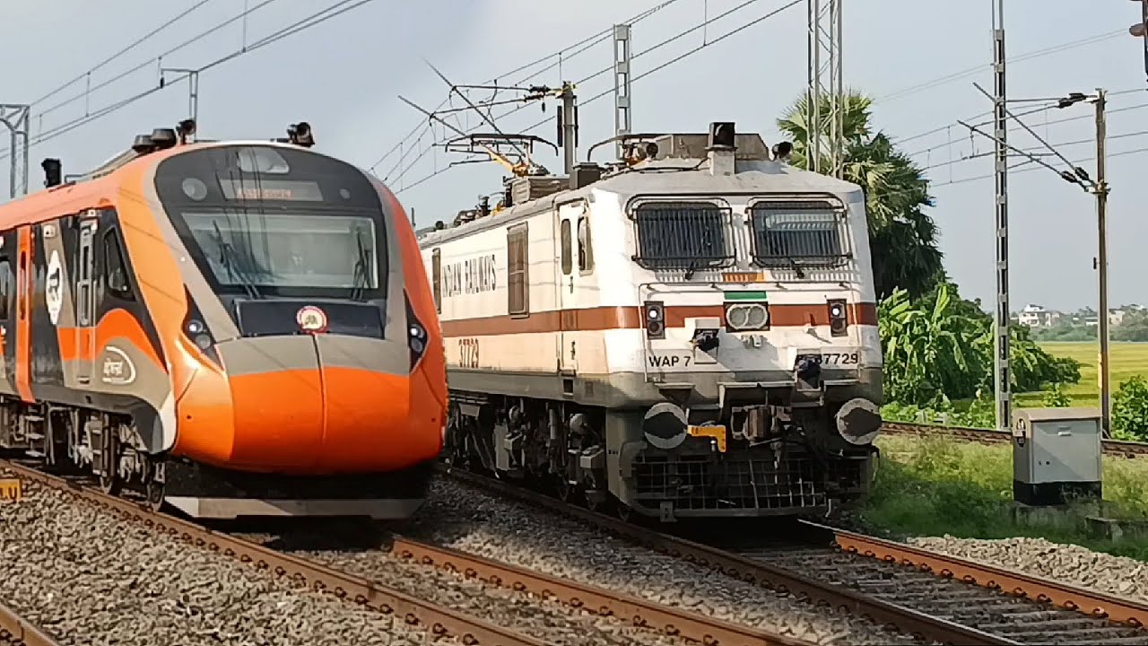 [ Fastest DURONTO v/s Oldest RAJDHANI ]🔥 FASTEST WAP-7 Trains Clash In Ultimate Speed Battle 😨🔥