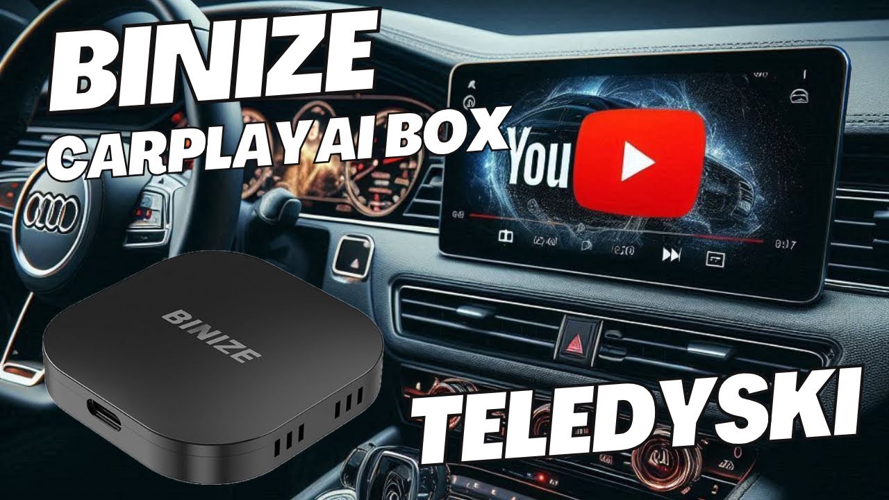Binize CarPlay Ai Box - Bezprzewodowy CarPlay/Android auto/YouTube/Netflix