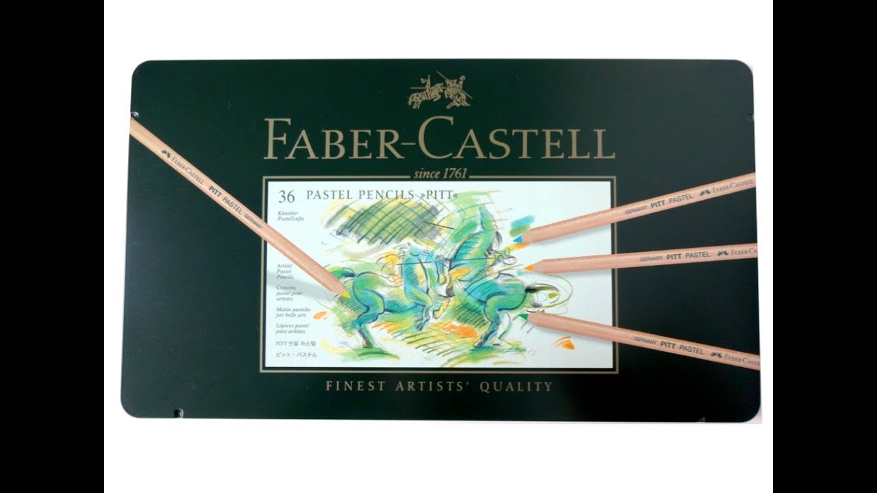 Faber Castell PITT pastel pencils | Unboxing | Color Chart | Demo