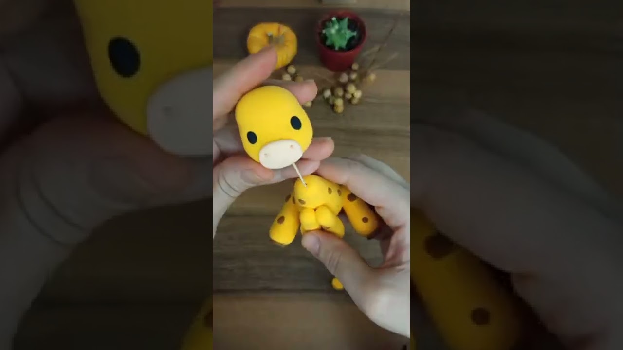 SANAT HAMURU KULLANARAK ZÜRAFA FİGÜRÜ YAPTİM HARİKA OLDU😍(Daha farkli hamurlar da kullanabilirsiniz)