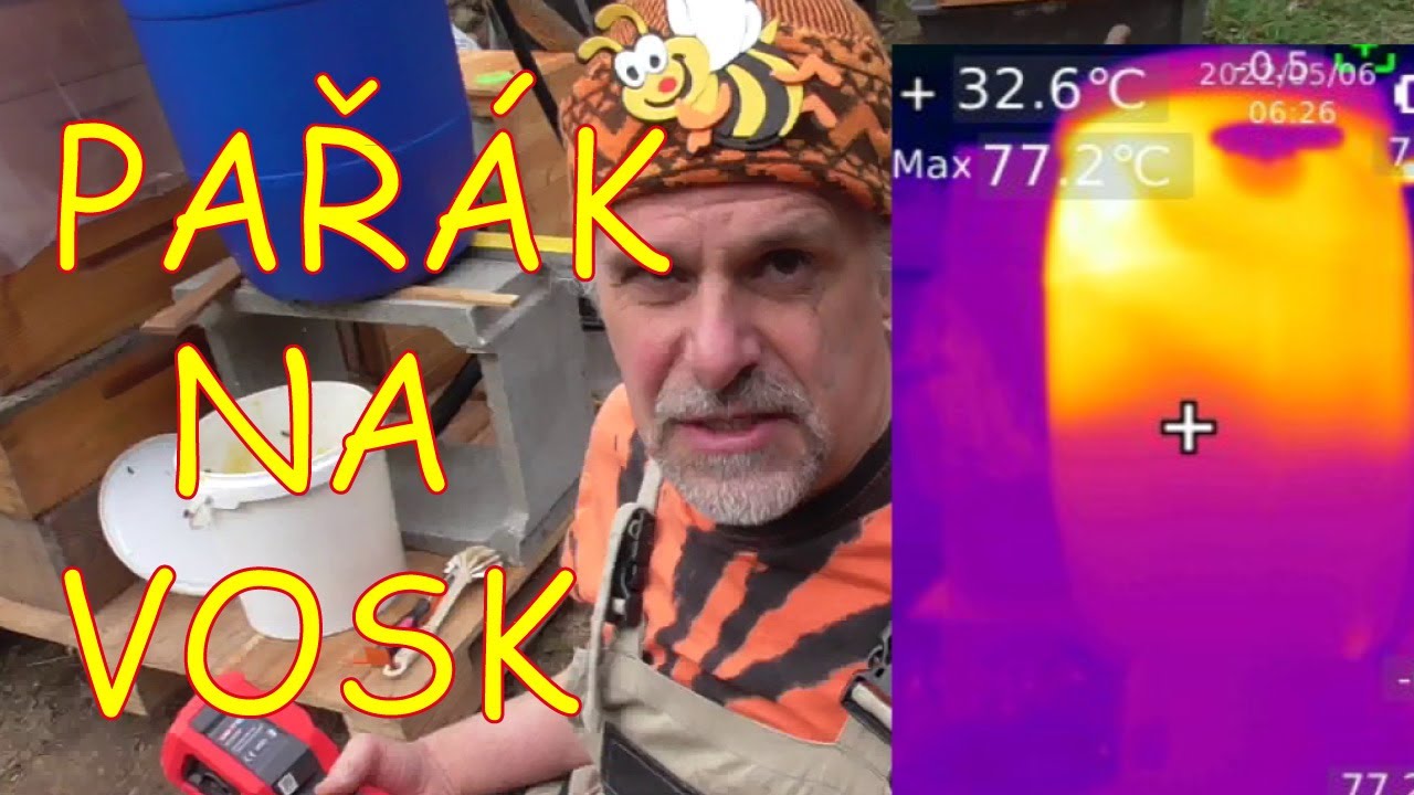 Tavení včelího vosku v pařáku