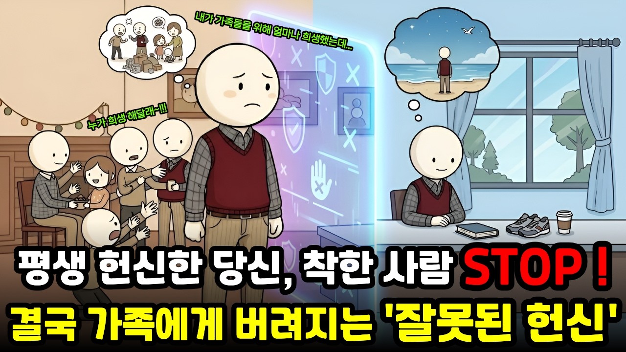 가족에게 헌신할수록 당신이 '헌신짝'처럼 버려지는 뇌과학적 이유 (심리학적 독립 전략)