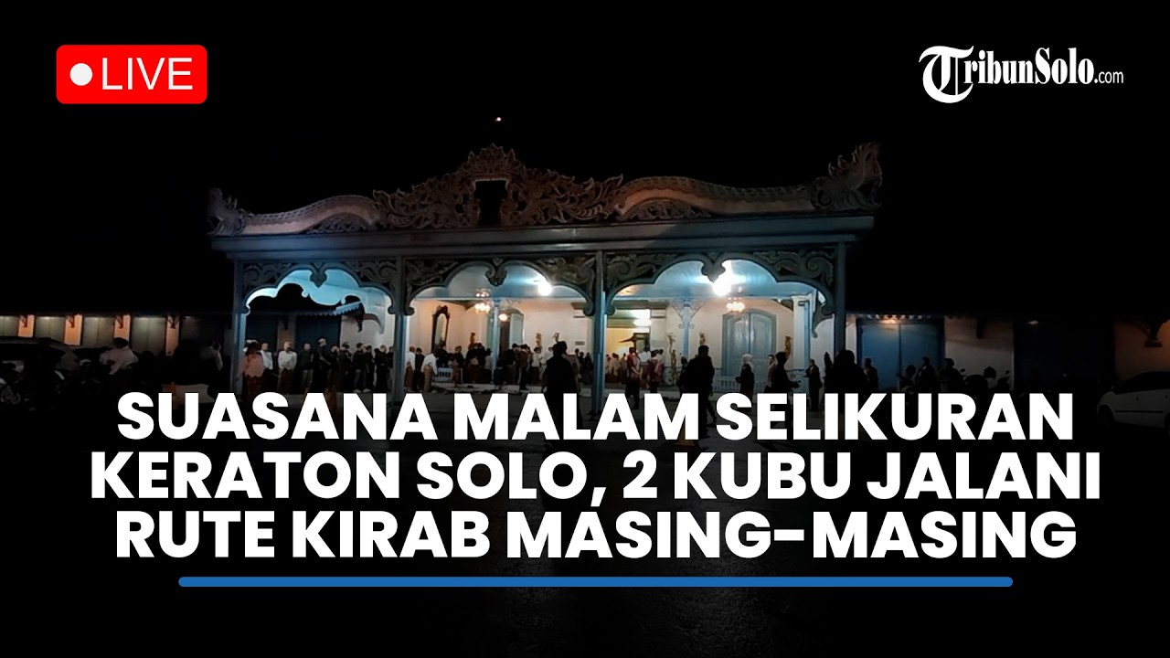 🔴LIVE : Suasana Malam Selikuran Keraton Solo, Kedua Kubu Jalankan Rute Kirab Masing-Masing