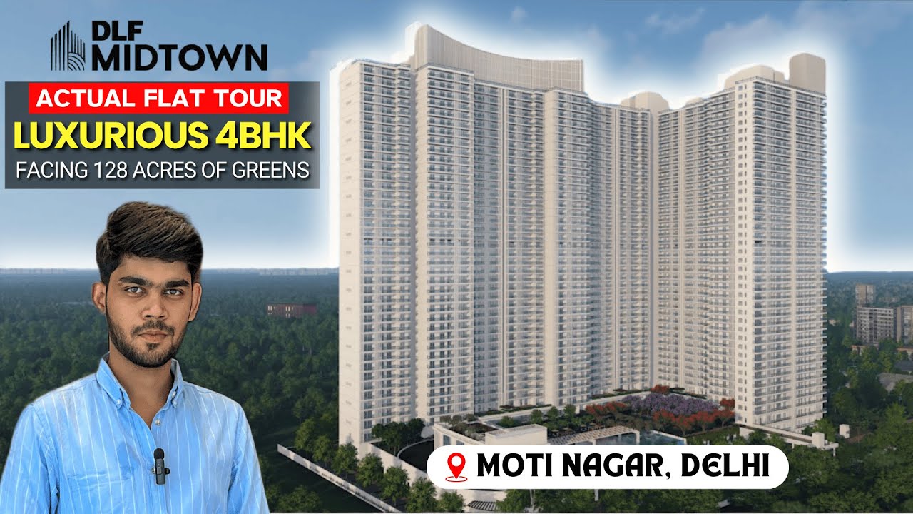 DLF Midtown Moti Nagar 4BHK Actual Flat Tour | Luxury Living In Delhi