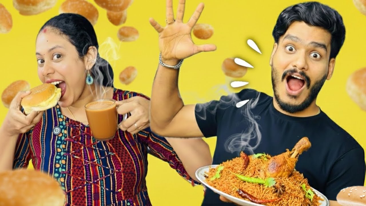 BUN MASKA vs NJETTIKKAL BIRIYANI | TRENDING FOOD 