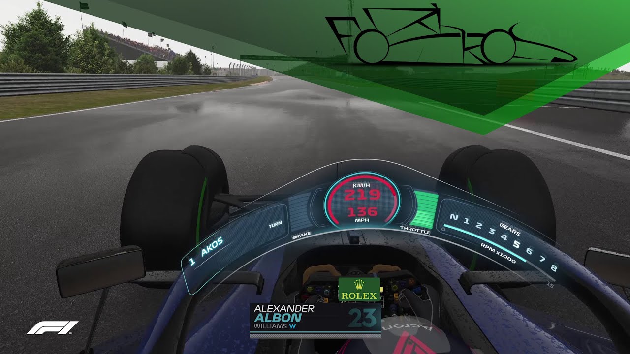 rFactor 2 - WCP 2023 HaloHUD preview (Onboard Alexander Albon)