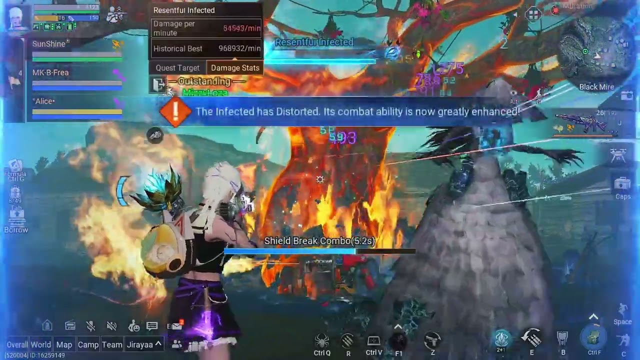 Black Mire AO Speedrun – Max Level Challenge Damage in LifeAfter