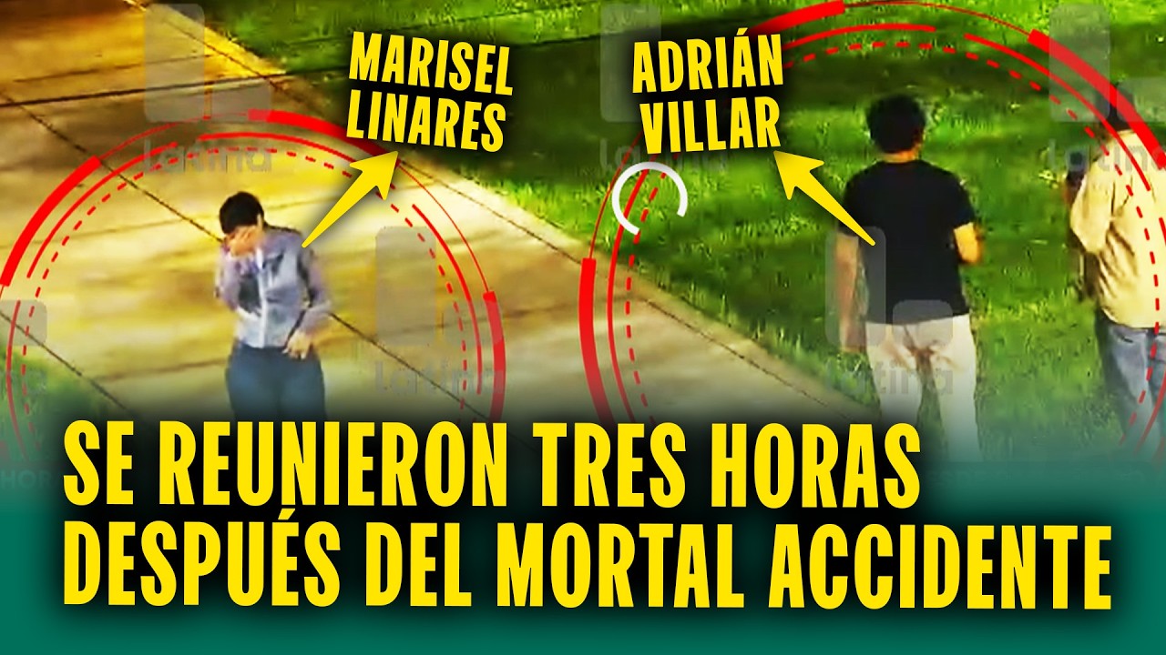 Cámaras captan a periodista Marisel Linares con el joven que atropelló a deportista tras accidente