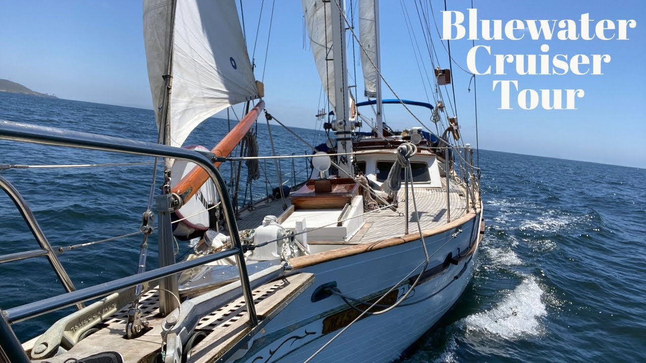 BOAT TOUR HUDSON FORCE 50 Around the World Cruising Sailboat Walkthrough Bluewater owner perspective