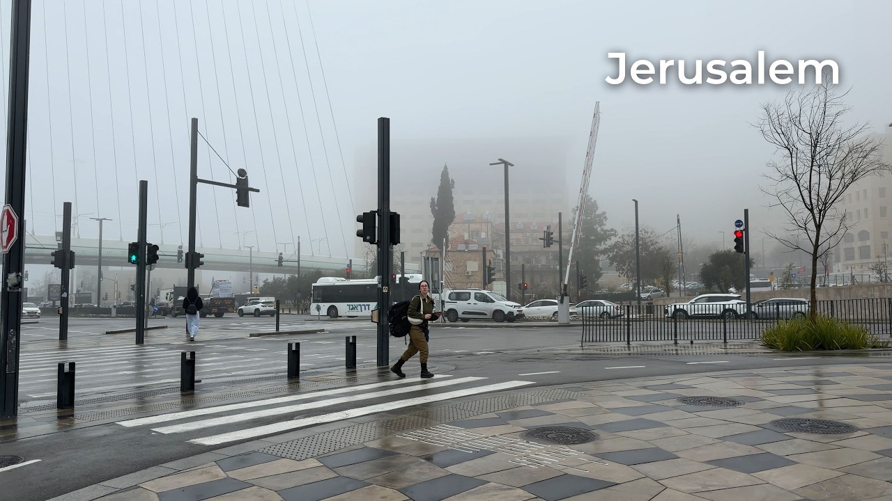 REAL Jerusalem &mdash; The City Disappears in the Fog 🇮🇱 [4K]