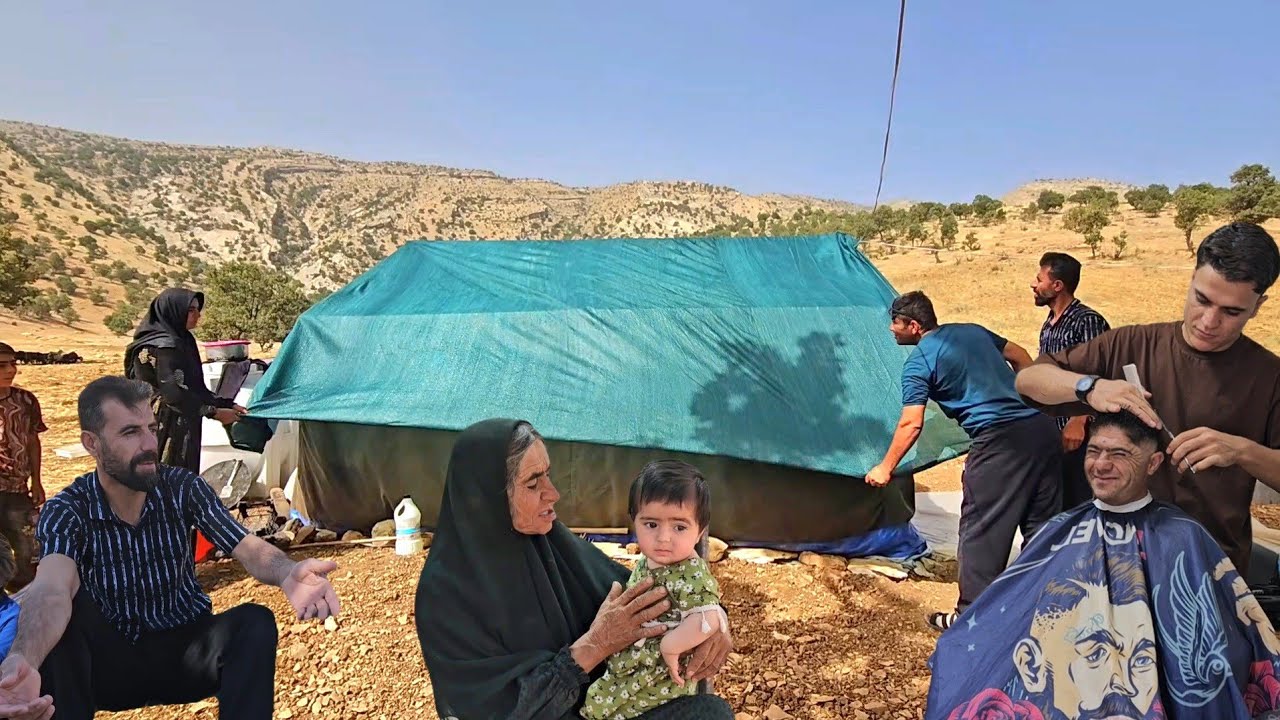 life full of adventures The wonder of the difficult life of nomads in mountains Surprising events