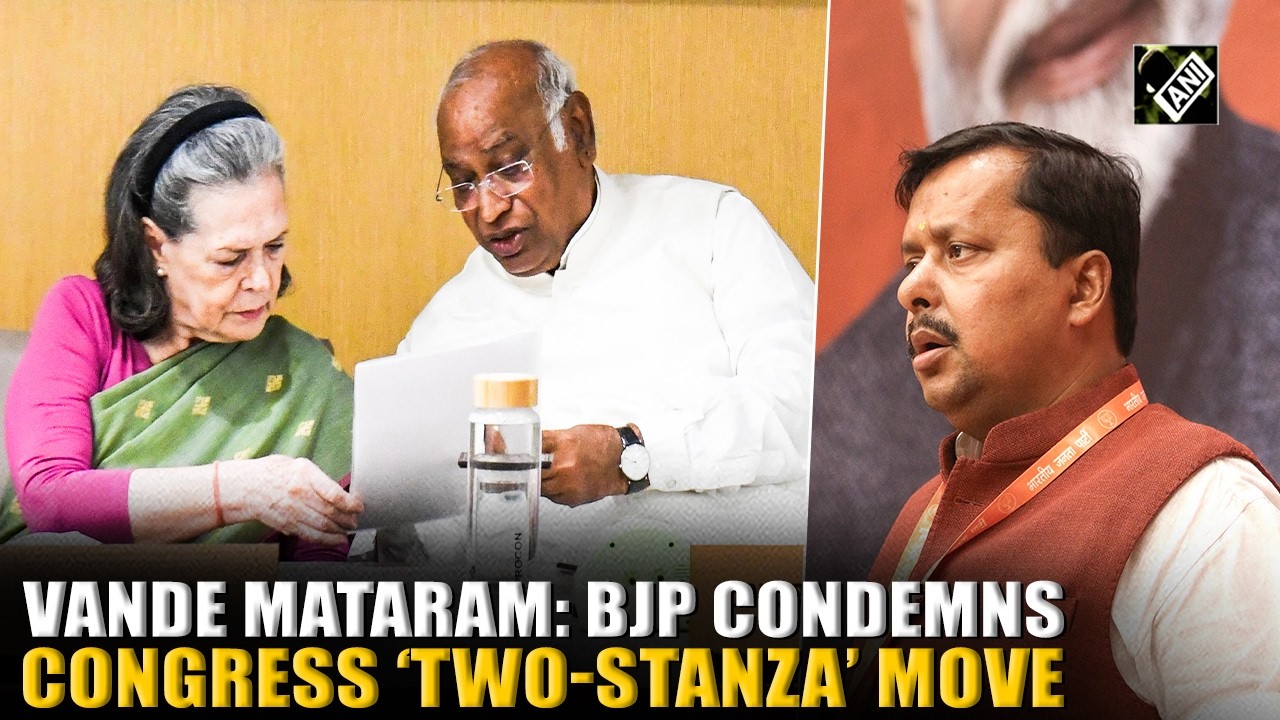 Vande Mataram Row: BJP passes resolution to condemn Congress CWC &lsquo;two-stanza&rsquo; decision