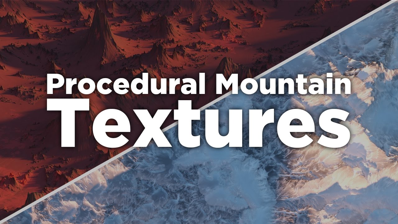 Procedural Mountain Textures in Octane For Cinema 4D
